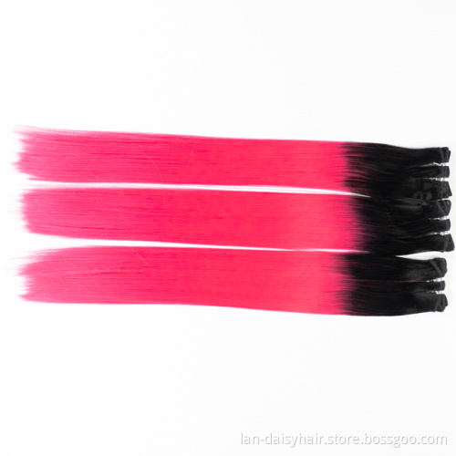 Straight T Color Women Hair 8 -14 Inches Human Hair Unprocessed Virgin Bundles Cheap Burgundy Curly Hair Weaving